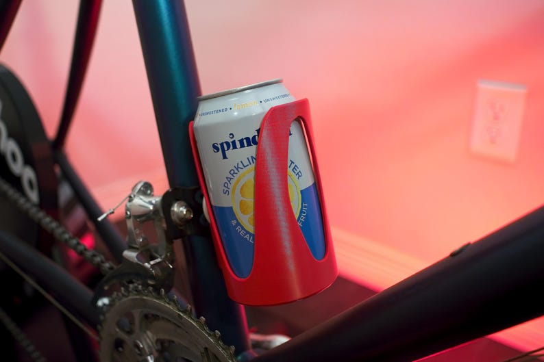 3D Printed Bike Can Holder with AirTag Mount